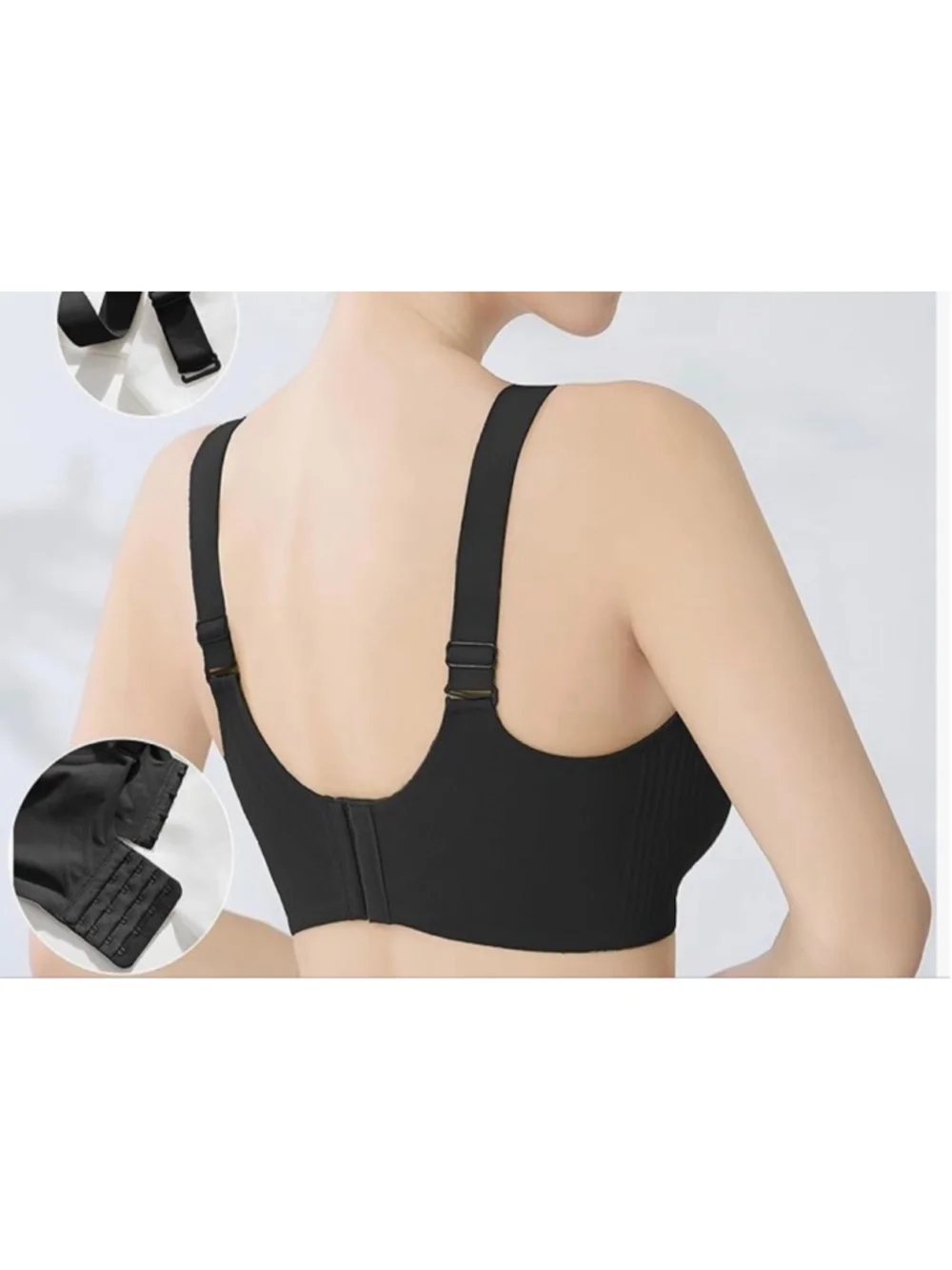 KORSIS Bra for Women Wireless No Underwire Comfortable Seamless Push Up Supporti